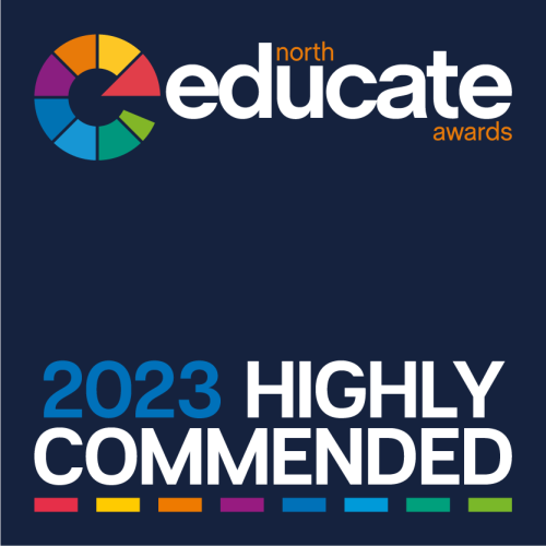 Educate North Awards 2023 Highly Commended Badge large