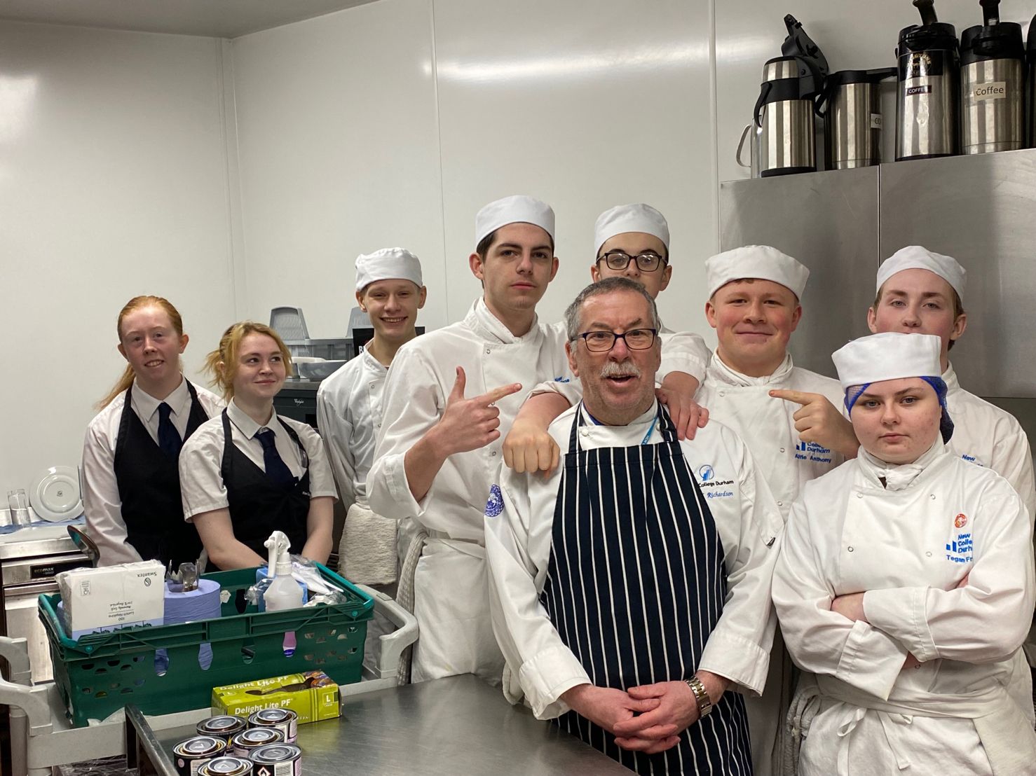 Professional cookery students