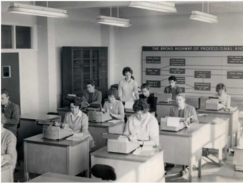 durham technical college women typing