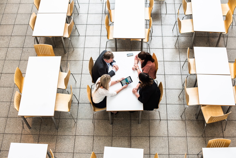 Group sitting at a table