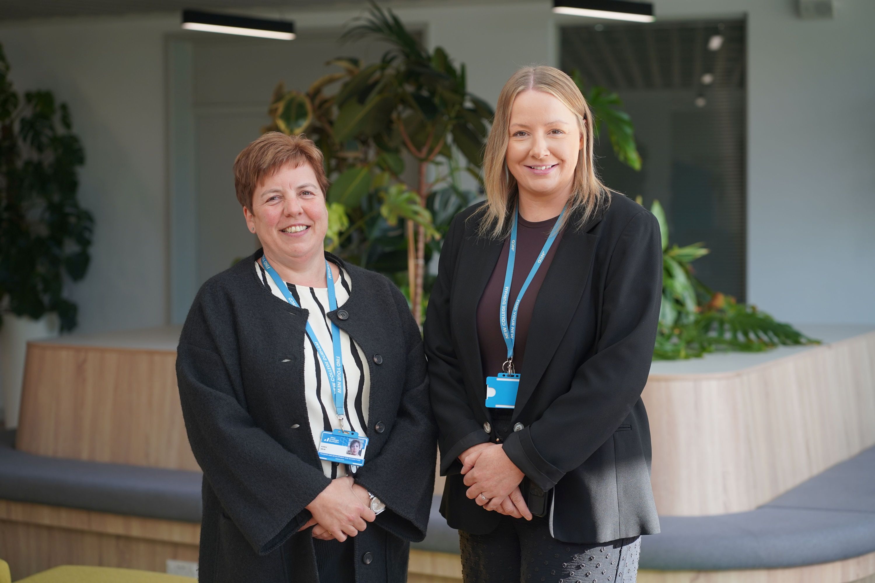 Karen Milne, Head of Training, Development and Access Fund, & Elaine Bonham, Executive Director of Human Resources & Corporate Services