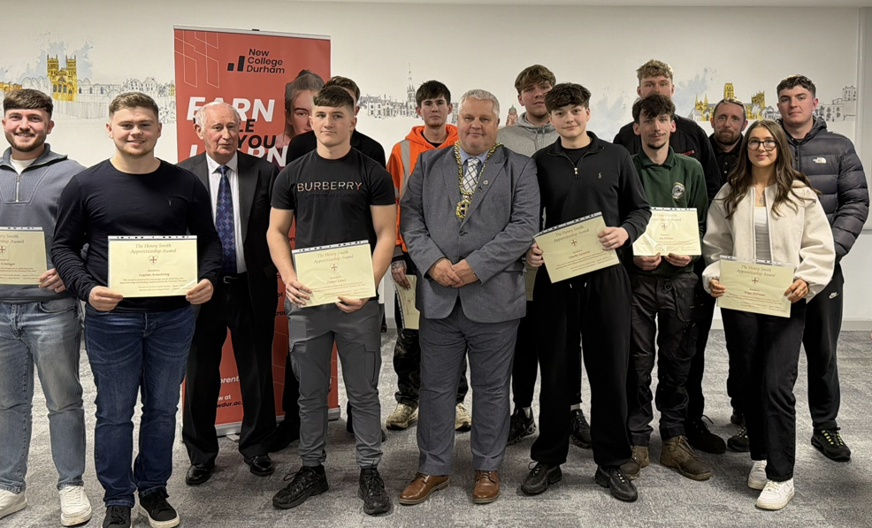 Apprentice winners with Mayor