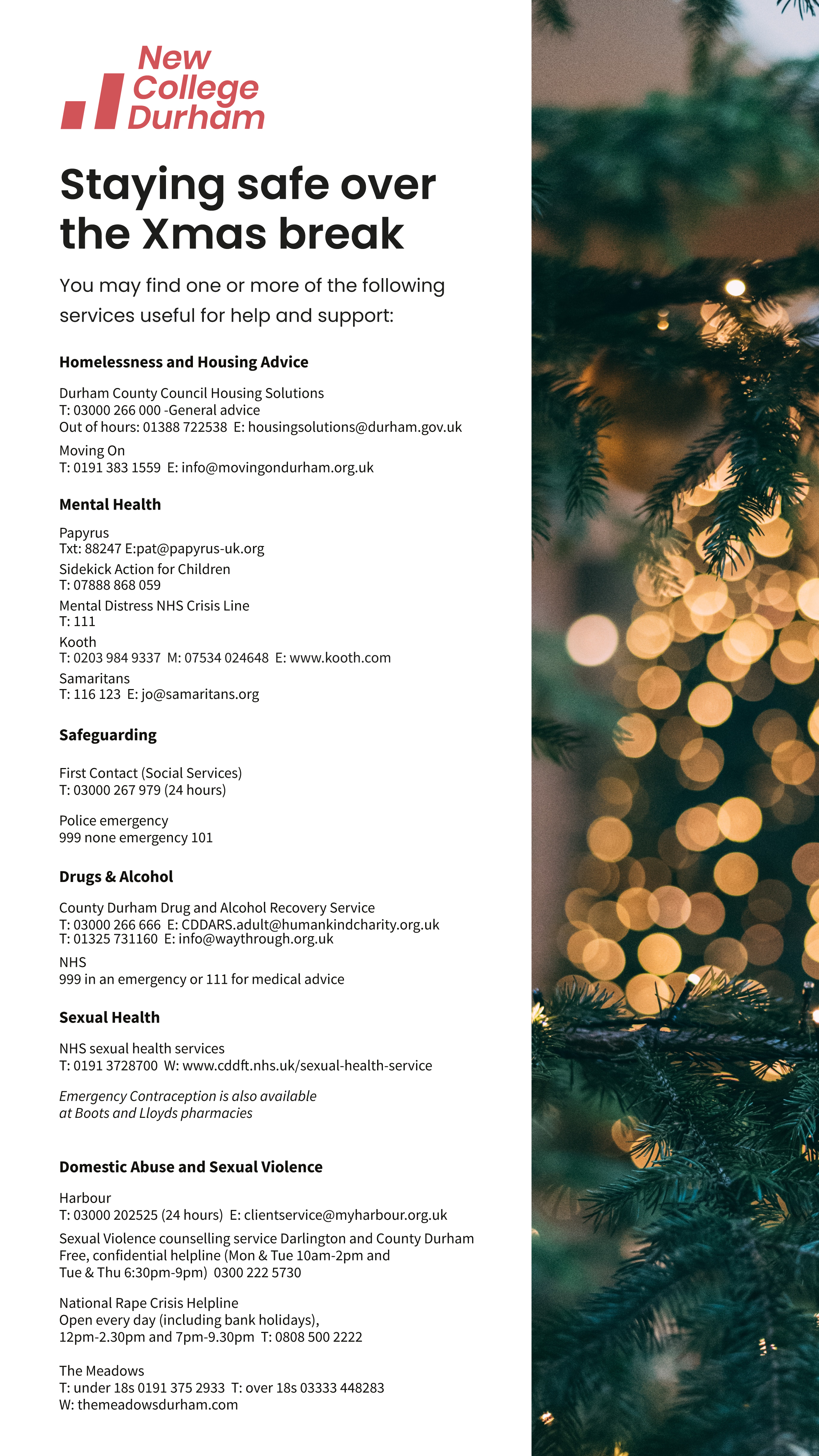 Staying Safe this Xmas