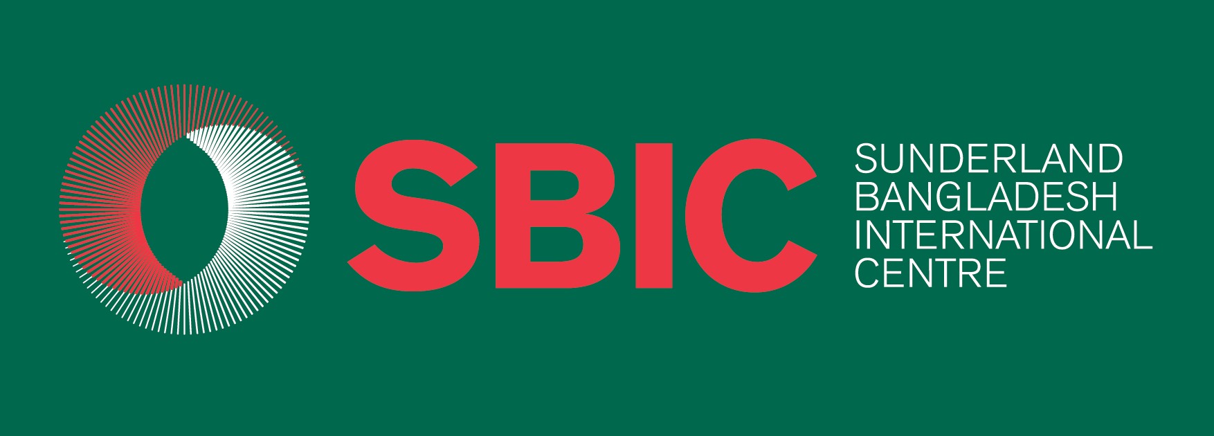 SBIC master logo full white on green